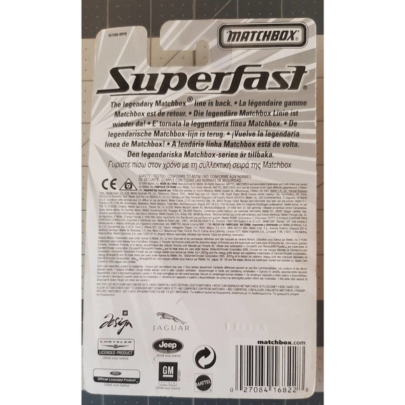 Matchbox Number 45 1956 Ford Sunliner Factory Sealed Blister with Box 2005 - Picture 3 of 3